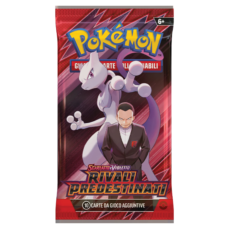 Bustina Pokémon TCG espansione Rivali Predestinati in italiano.