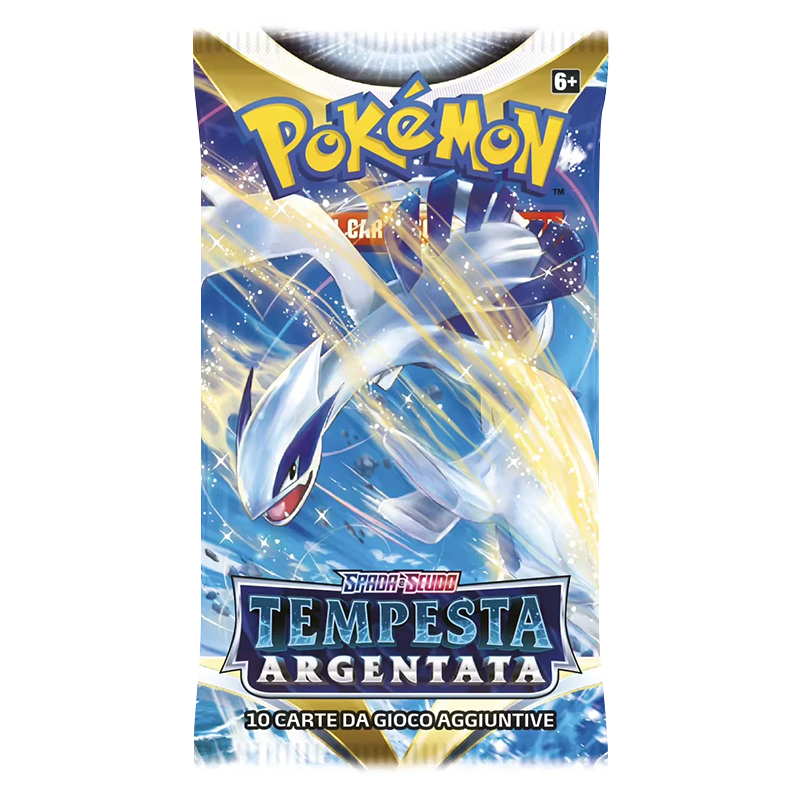 Bustina Pokémon TCG espansione Tempesta Argentata in italiano.