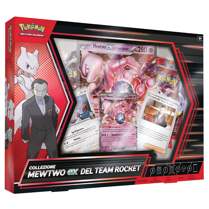 Collezione Pokémon Mewtwo Ex Team Rocket Rivali Predestinati