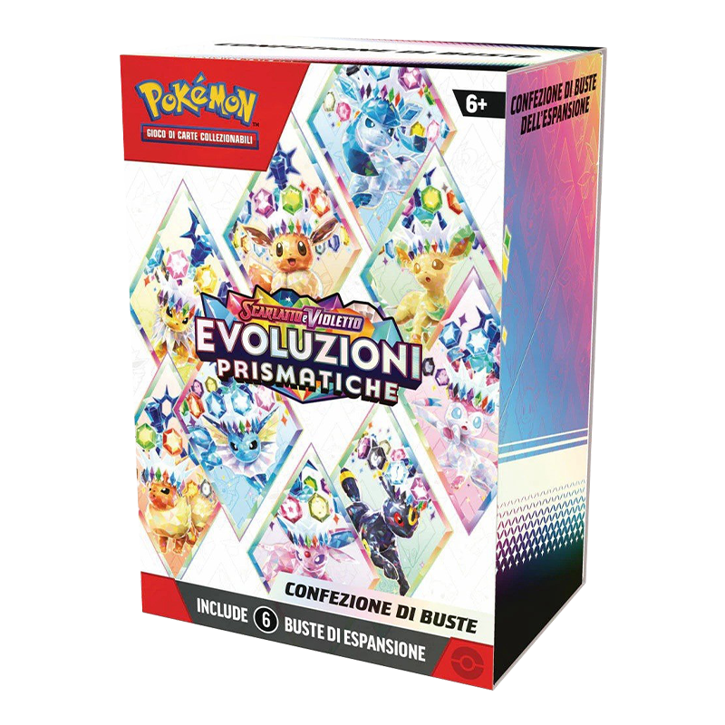 Prodotti sealed italiani: Pokémon TCG Bundle 6 bustine Evoluzioni Prismatiche