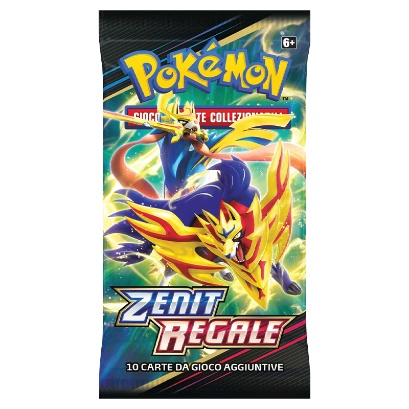 Bustina Pokémon TCG espansione Zenit Regale in italiano.