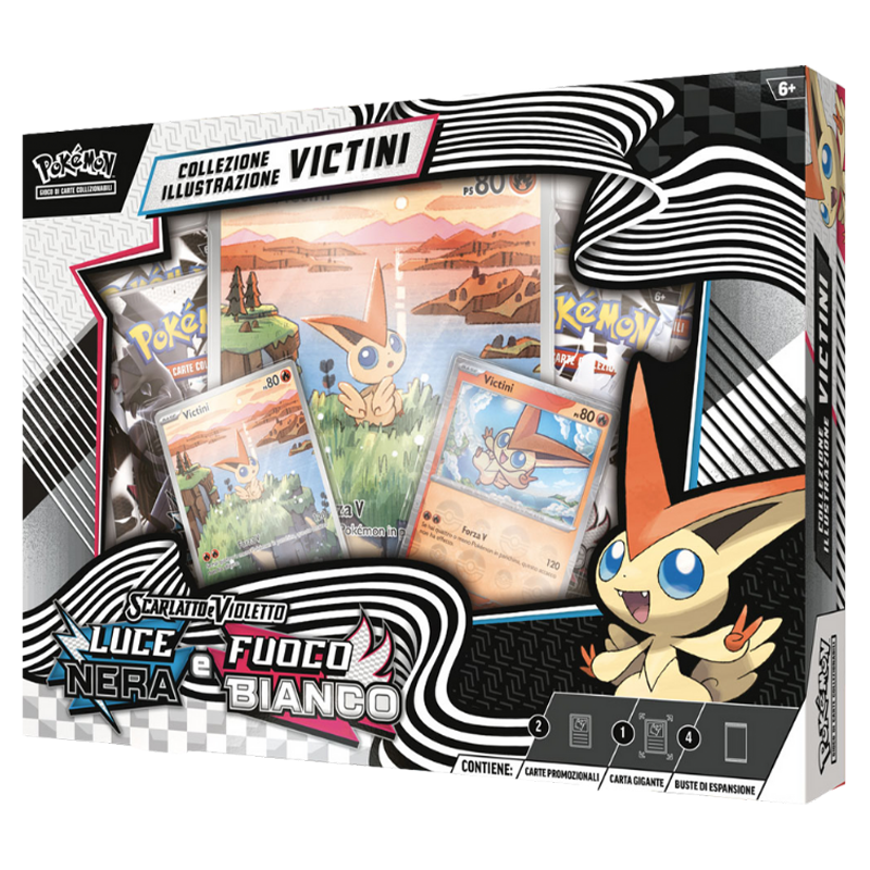 Collezione Pokémon Victini Luce Nera e Fuoco Bianco