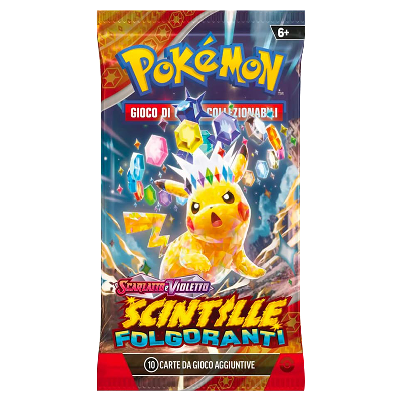 Bustina Pokémon TCG espansione Scintille Folgoranti in italiano.