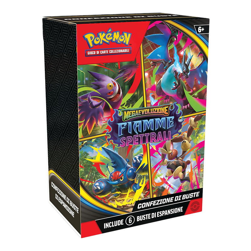 Bundle Pokémon TCG 6 bustine espansione Fiamme Spettrali