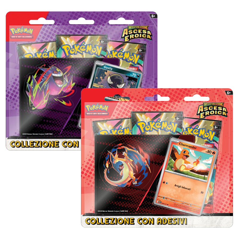 Collezione Pokémon con adesivi Ascesa Eroica