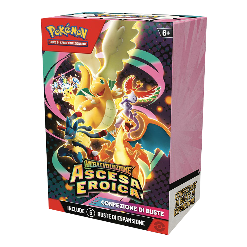 Bundle Pokémon TCG 6 bustine espansione Ascesa Eroica