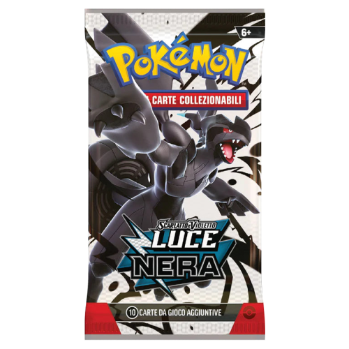 Bustina Pokémon TCG espansione Luce Nera in italiano.