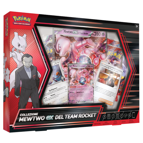 Collezione Pokémon Mewtwo Ex Team Rocket Rivali Predestinati